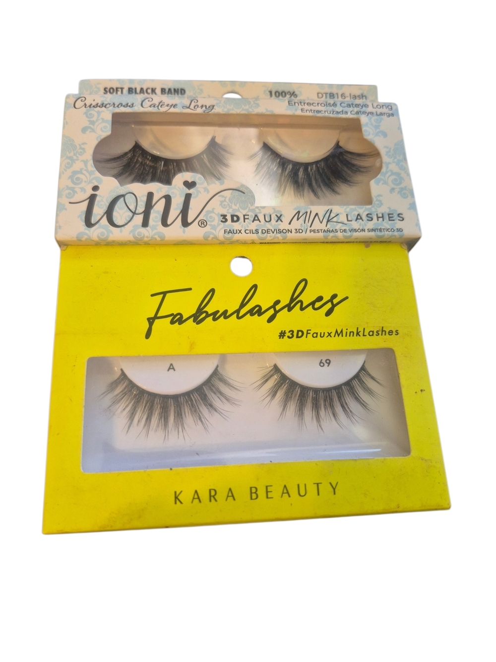 ioni + Kara Beauty Faux Mink Lashes - Black 2 Sets